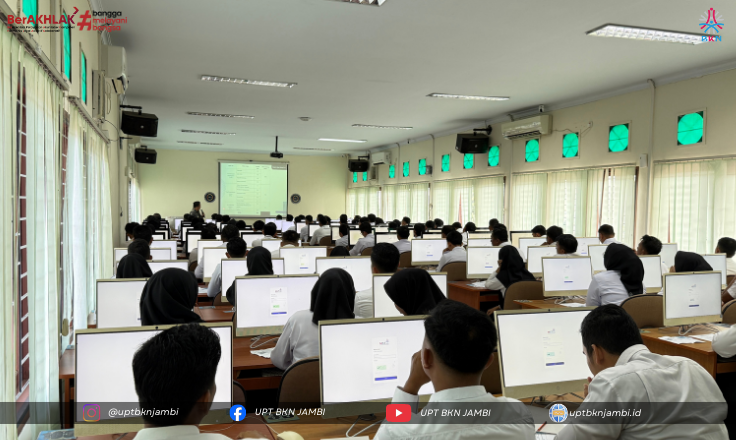 PNS di Lingkungan Kementerian Imigrasi dan Pemasyarakatan di wilayah Jambi mengikuti Ujian Dinas dan Ujian Penyesuaian Kenaikan Pangkat
