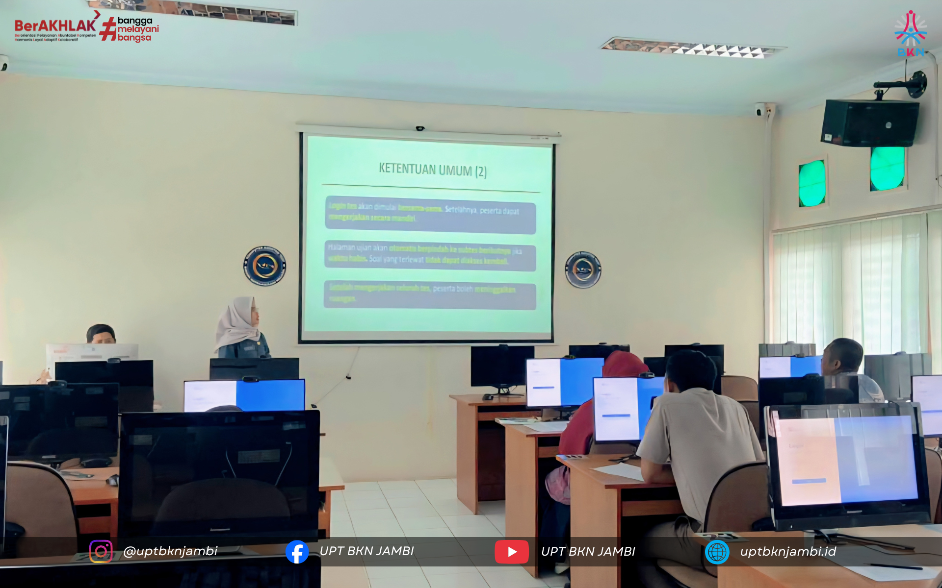 PNS Badan Karantina Indonesia, Kementerian Kependudukan dan Pembangunan Keluarga, serta Kementerian Imigrasi dan Pemasyarakatan RI di wilayah Jambi mengikuti Uji Kompetensi Manajerial dan Sosiokultural