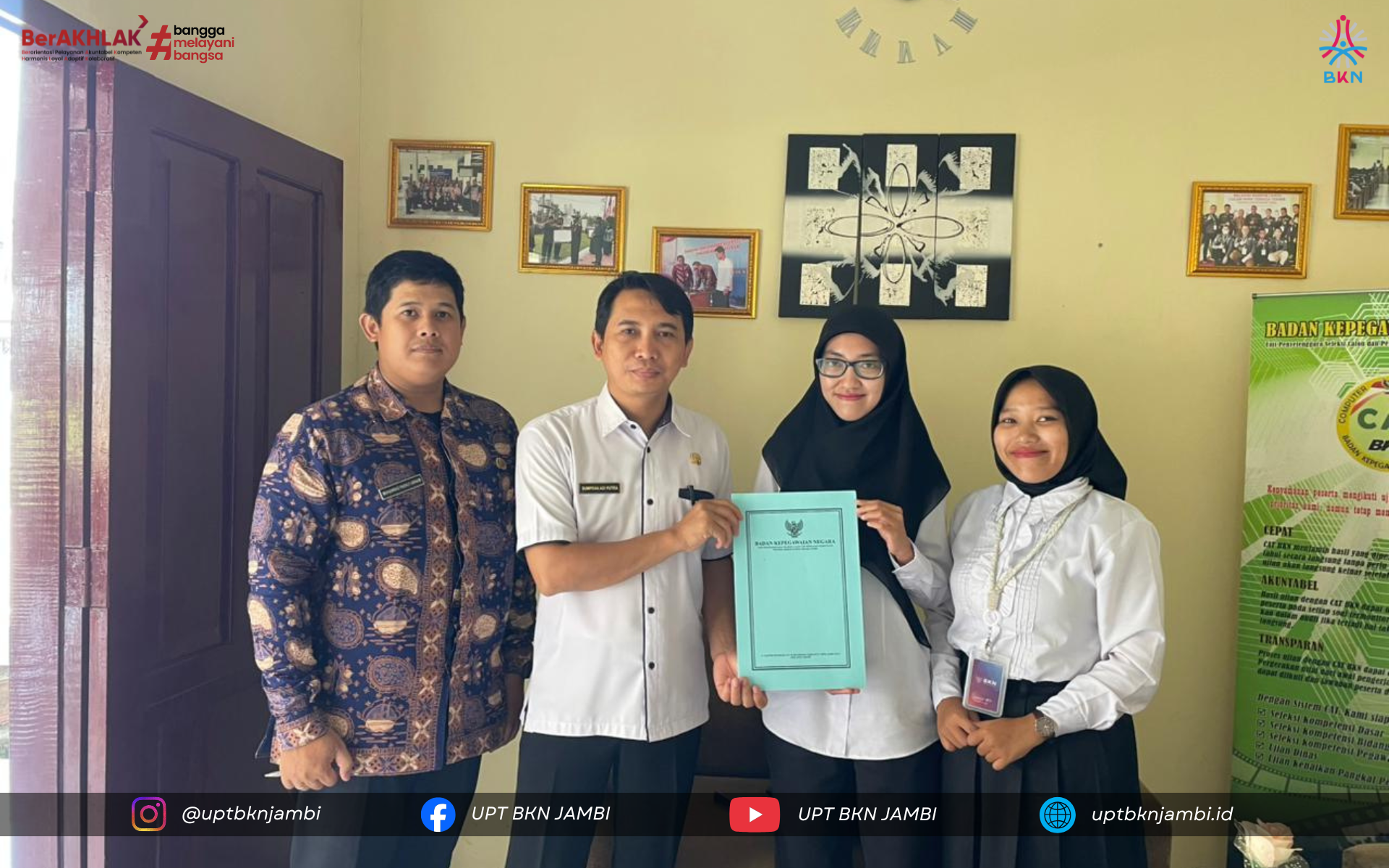 PNS di Lingkungan Kementerian Sosial mengikuti Ujian Dinas Tingkat I, II dan Ujian Penyesuaian Kenaikan Pangkat di UPT BKN Jambi