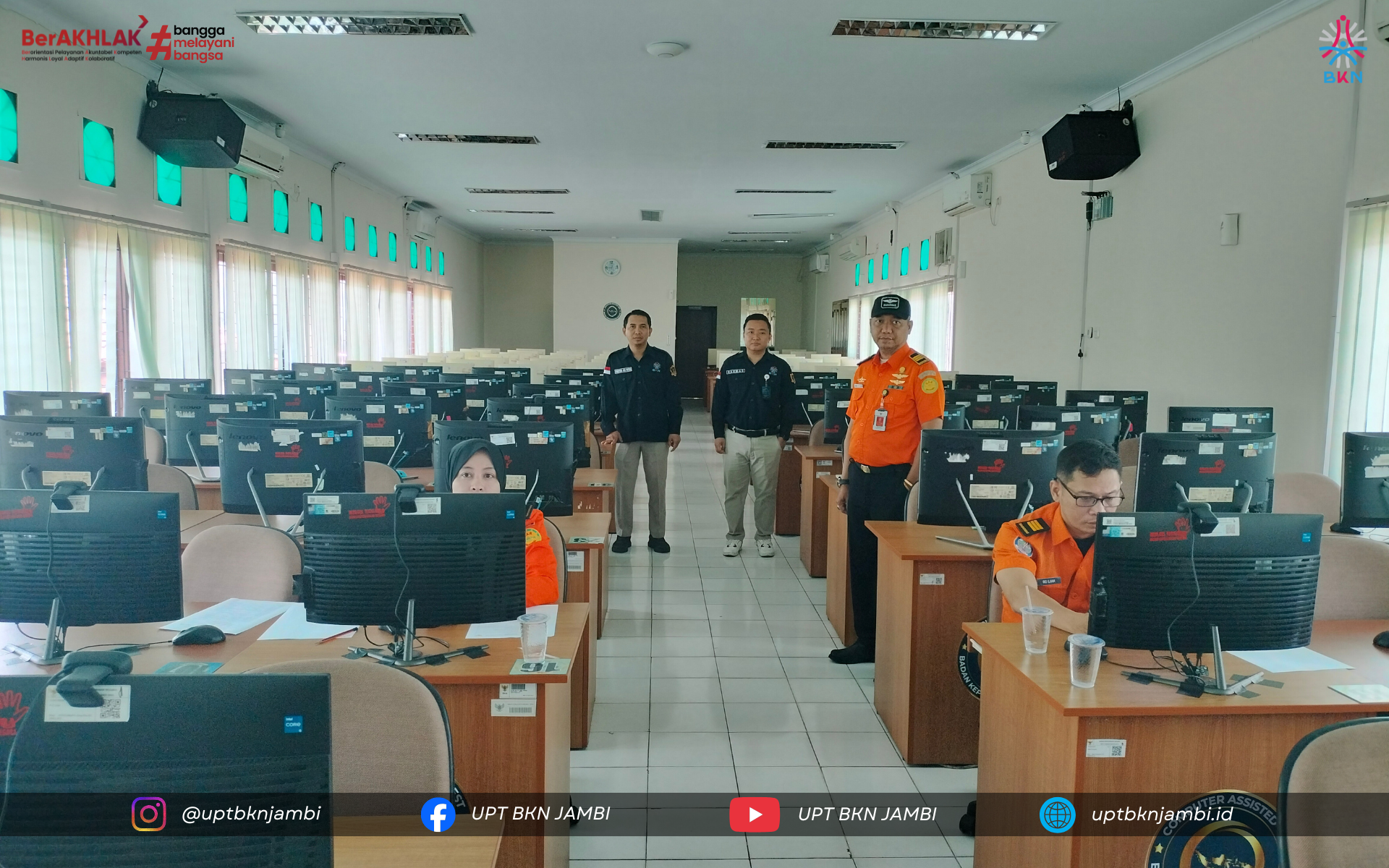 PNS Badan Nasional Pencarian dan Pertolongan/BASARNAS di wilayah Jambi mengikuti Uji Kompetensi Manajerial dan Sosiokultural