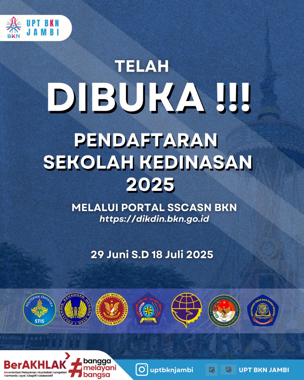 Pendaftaran Sekolah Kedinasan Tahun 2025 Melalui Portal SSCASN BKN